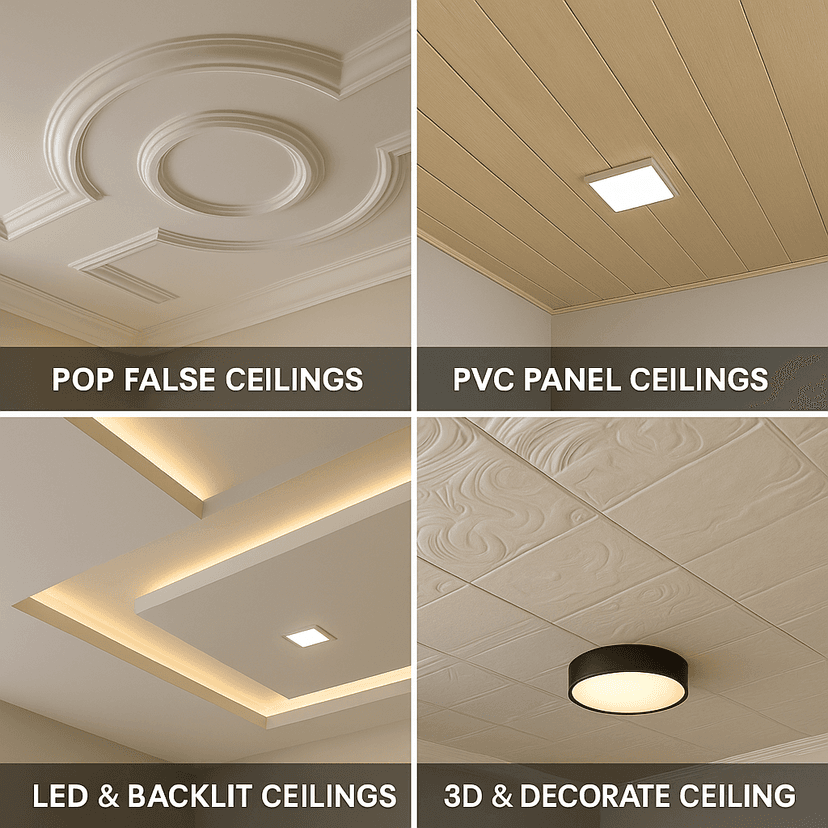 Ceilings POP & PVC