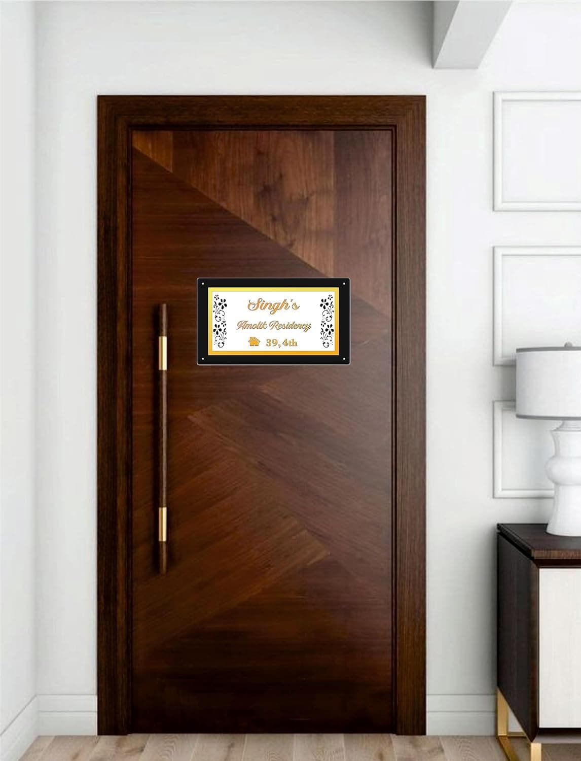 Acrylic Name Plate Size(40x25)cm view 2