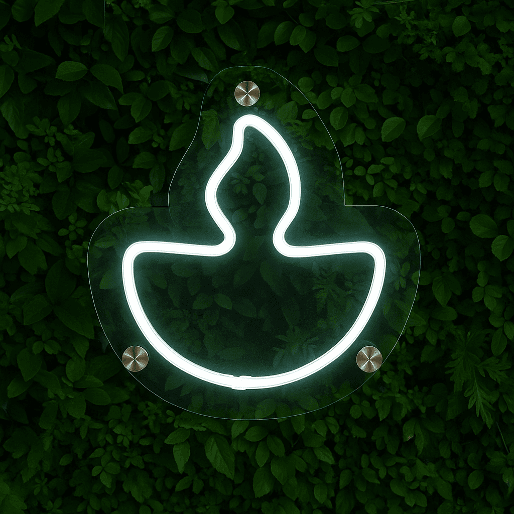 Diya Neon Sign (9"x9") view 4